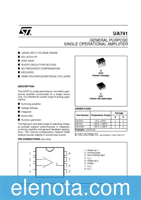 Ua Cdt Datasheet Pdf Kb Stmicroelectronics Pobierz Z Elenota Pl