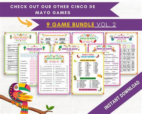 Whats Your Taco Name Game Cinco De Mayo Party Games Mexican Taco