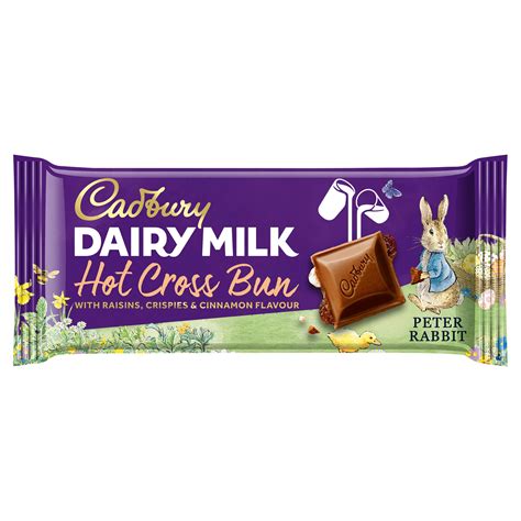 Cadbury Dairy Milk Hot Cross Bun G Single Chocolate Bars Bags Iceland Foods