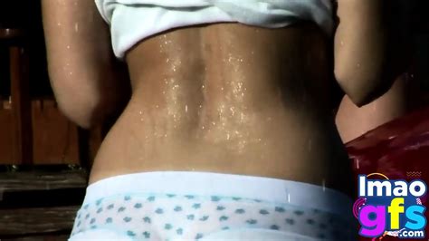 Two Hot Brunette Naked Carwash Showing Big Medium Tits And Perfect Ass