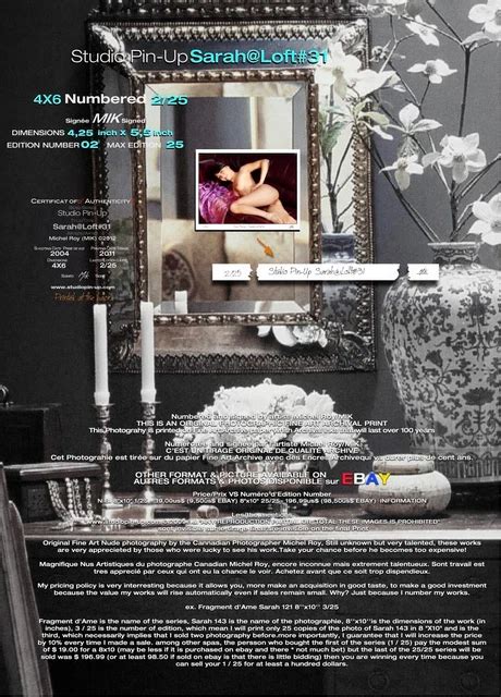 KUNST NACKT Sarah Loft X Sign Mik Num Fine Art Nude Asia Model EUR