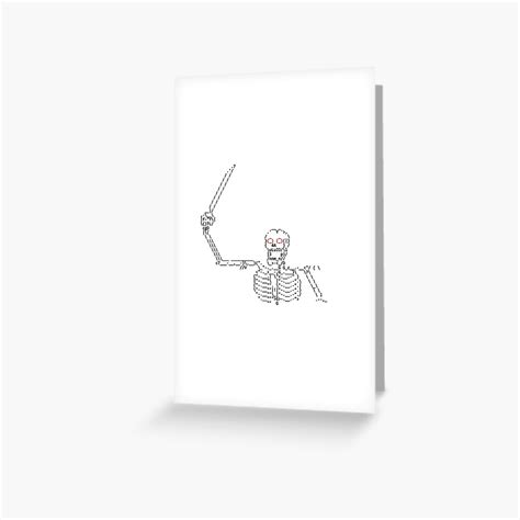 Ascii Art Pirate Skeleton Greeting Card For Sale By Hadicazvysavaca