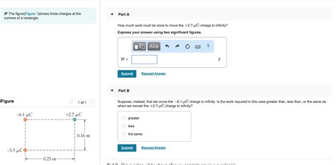 Solved IP The figure(Figure 1)shows three charges at the | Chegg.com