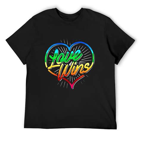 Love Wins LGBT Pride Lesbian Gay Bisexual Transgender T Shirt Black X Large Walmart