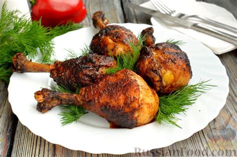Рецепт: Куриные ножки в панировке из пряностей на RussianFood.com