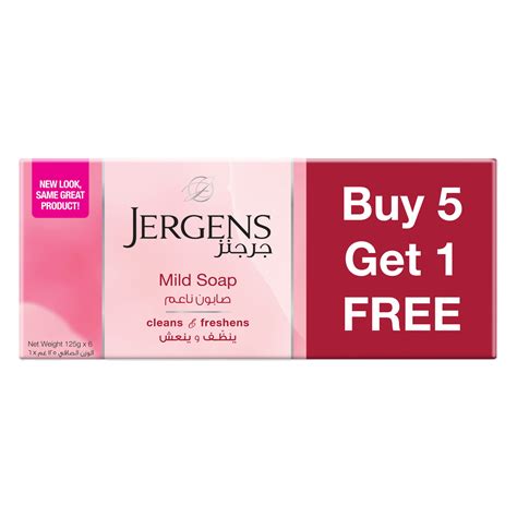Jergens Pure And Natural Mild Soap 6 X 125 G Online At Best Price Lulu Uae