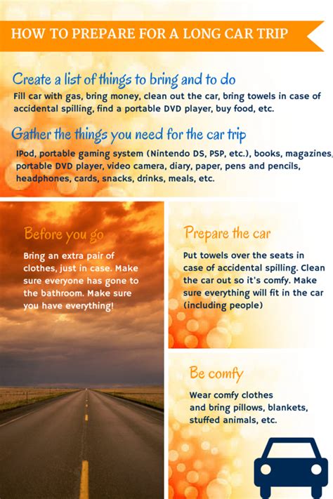 How to Prepare for a Long Car Trip | Infographic