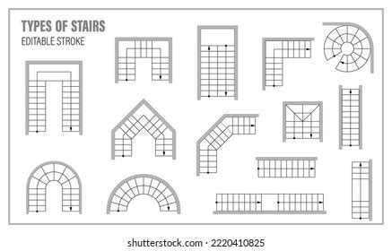 staircase vector floorplan royalty  images stock