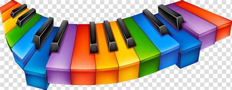 Colorful Piano Keyboard