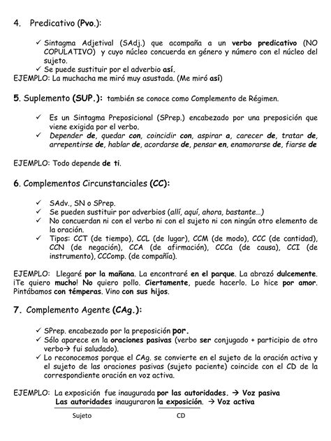 Esquema Para El Análisis De La Oración Simple Pdf Descarga Gratuita