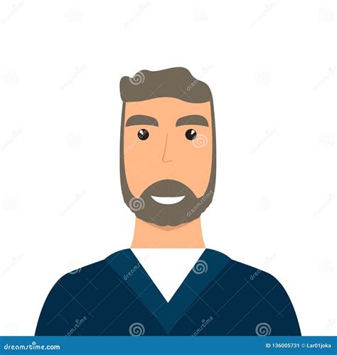 Isolated Male Avatar Stock Vector Illustration Of Business 136005731