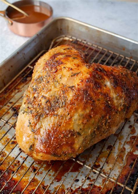 Roast Turkey Breast with Spiced Apple Cider Glaze - The Noshery