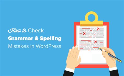 How To Check Grammar And Spelling Mistakes In Wordpress