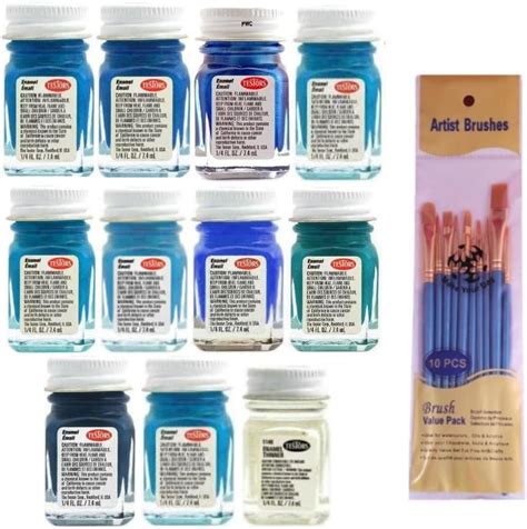 Amazon Blue Fluorescent Enamel Paint Testors 1 4 Oz Arts Crafts