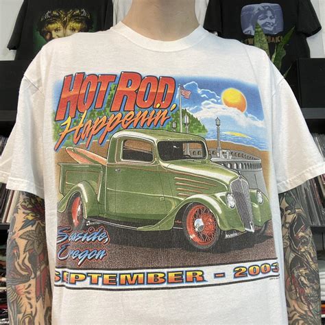 White S Hot Rod Classic Car Show Seaside Depop