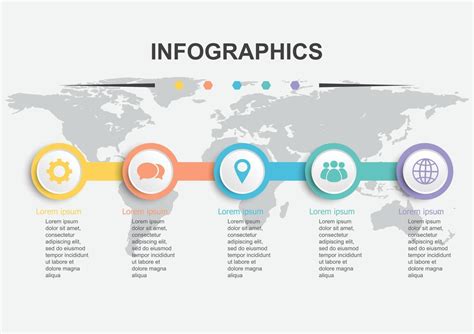 Timeline Infographic Design Template With 5 Banners 13500417 Vector Art