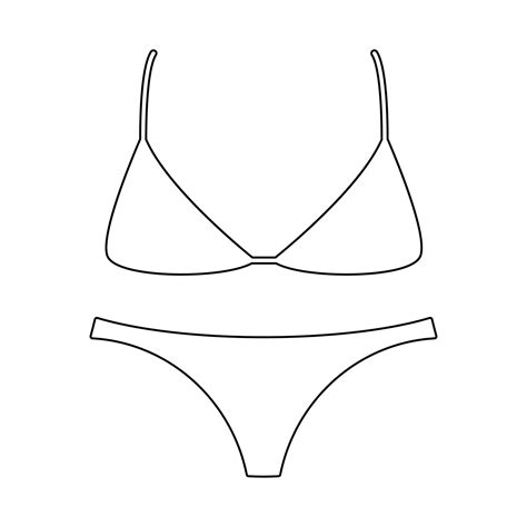 trajes de baño o bikini icono aislado sobre fondo blanco Vector en Vecteezy