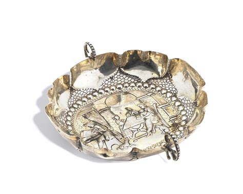 Bonhams : An early 18th century silver and silver-gilt brandy bowl by ...