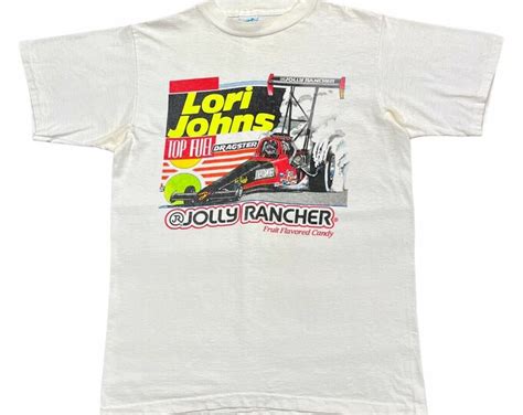 Lori Johns Top Fuel Dragster Jolly Rancher Tshirt Vintage 90s Nhra