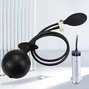 Amazon Inflatable Butt Plug Liquid Silicone Inflatable Anal Plug Large Anal Balloon Pump