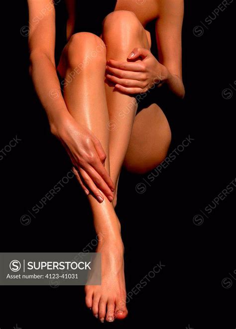 Close Up Of Naked Womans Body SuperStock