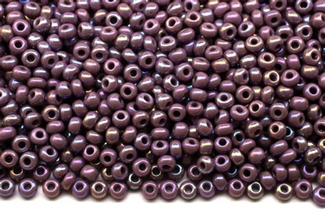 Купить Бисер чешский PRECIOSA круглый 10/0 24020 сиреневый непрозрачный ...