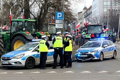 Protest rolników we Wrocławiu 15 lutego Gazeta Wrocławska