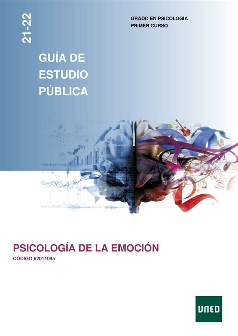 Emocion Guia De Estudio Grado En Psicolog A Primer Curso Gu A