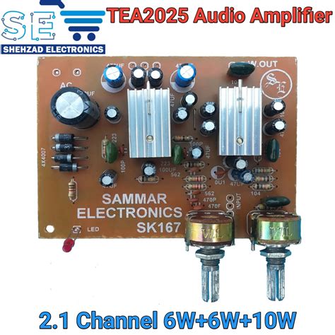 TEA2025 2.1 Channel 6W+6W+10W Audio Amplifier Board | Daraz.pk