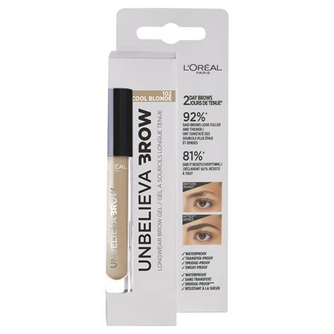 Buy Loreal Infaillible Unbelieva Brow 48H Gel 8 0 Light Cool Blonde Online At Chemist Warehouse
