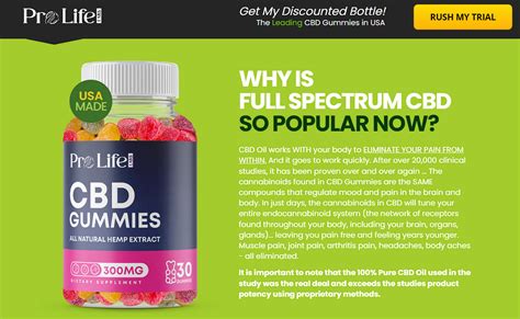 Prolife Labs Cbd Gummies Reviews Work Ingredients Price Side