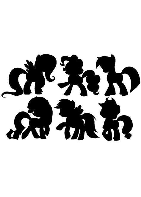 Трафареты и силуэты лошадей