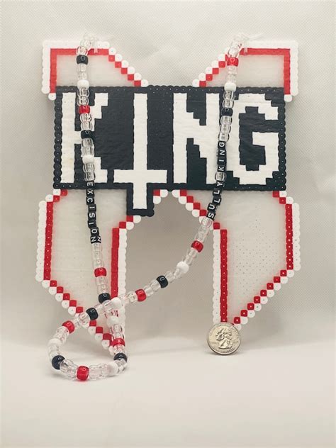 Red Excision Sullivan King Logo Perler Necklace Etsy