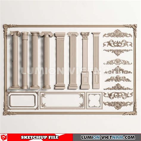 230621 Classic Columns Sketchup 3d Models