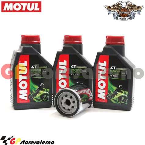 Kit Tagliando Olio Filtro Motul W Lt Harley Davidson