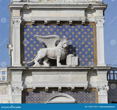 Winged Lion the Symbol of Venice Stock Image - Image of great, statuary