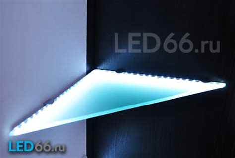 Светодиодная подсветка стекла | LED66.ru