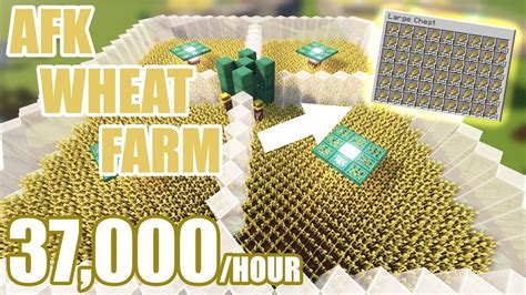 Efficient Auto Wheat Farm Minecraft 1 18 Wheat Carrot Potato Beetroot All Work Tutorial