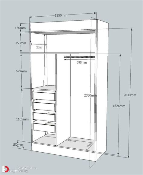 Standard Wardrobe Dimension Ideas Engineering Discoveries