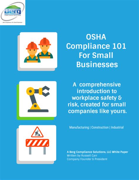 Free Osha Compliance 101 For Small Businesses Osha And Ehs Compliance