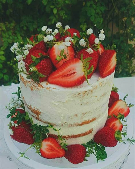 Strawberry Naked Cake