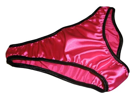 HOT PINK Shiny SATIN Panties Low Rise BIKINI BRIEFS Plain Simple Made France EBay