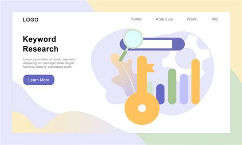 Flat Vector Illustration Of Keyword Research Keyword Ranking