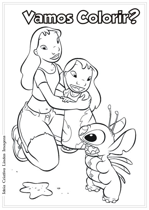 Lilo E Stitch Desenho Para Colorir