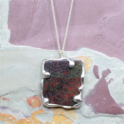 Bloodstone Necklace - GaleForce Design Jewelry