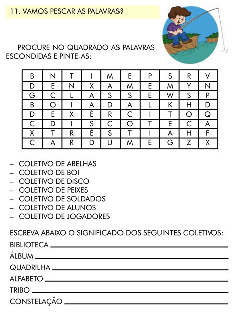 Atividades Substantivos 4 Ano Com Gabarito - ZULEDU