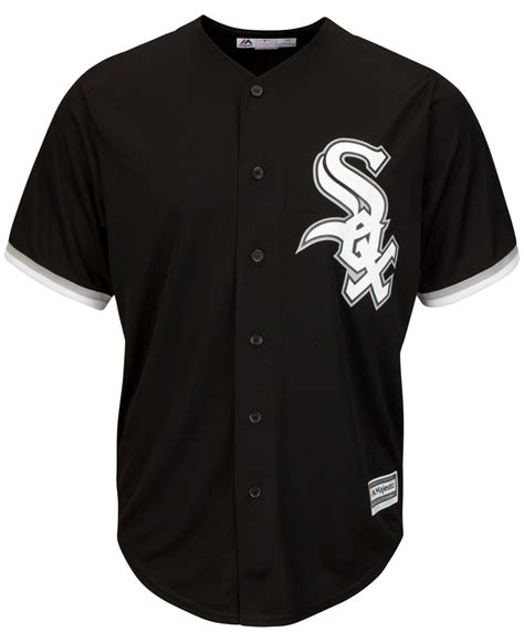 Lyst Majestic Mens Chicago White Sox Replica Jersey In Black For Men