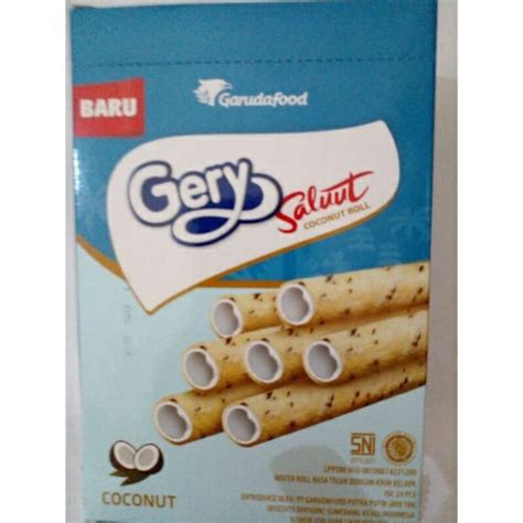jual gery chocolatos coconut gery salut wafer roll coconut shopee