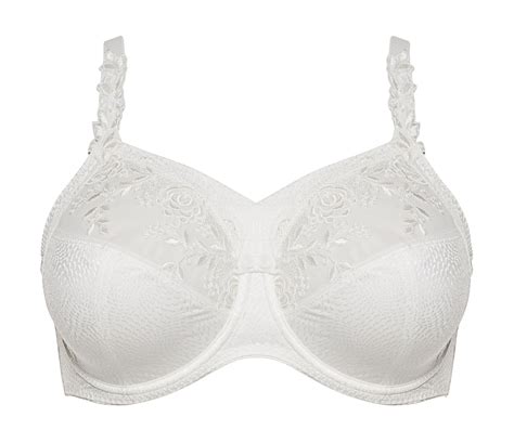 BH mit Bügel und Blende Ella in Ècru von Ulla Lingerie Féminine Damenunterwäsche XXL