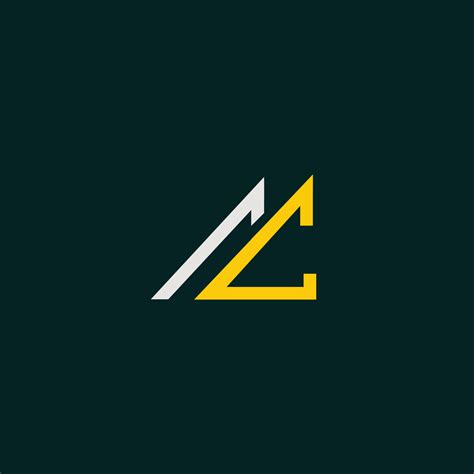 cool  modern logo initials ac  vector art  vecteezy